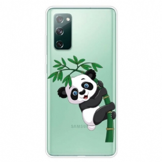 Coque Samsung Galaxy S20 FE Transparente Panda Sur Le Bambou