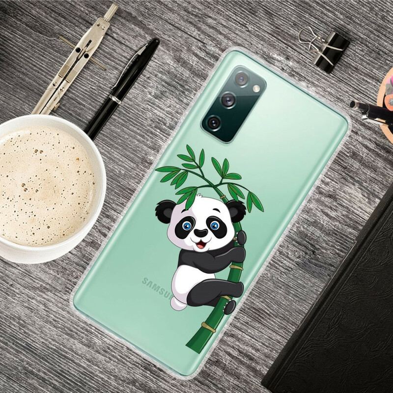 Coque Samsung Galaxy S20 FE Transparente Panda Sur Le Bambou