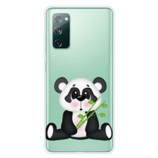 Coque Samsung Galaxy S20 FE Transparente Panda Triste