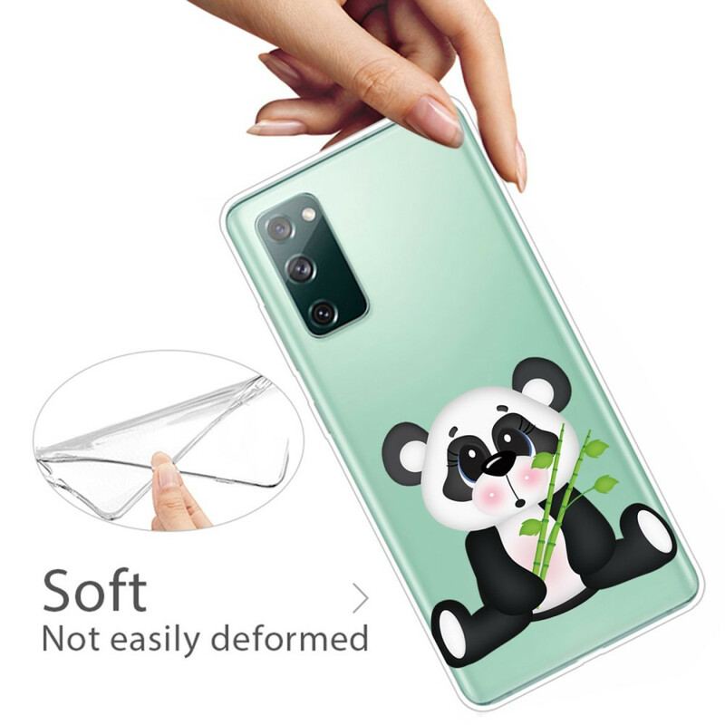 Coque Samsung Galaxy S20 FE Transparente Panda Triste