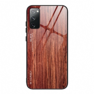 Coque Samsung Galaxy S20 FE Verre Trempé Design Bois