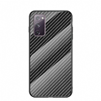 Coque Samsung Galaxy S20 FE Verre Trempé Fibre Carbone