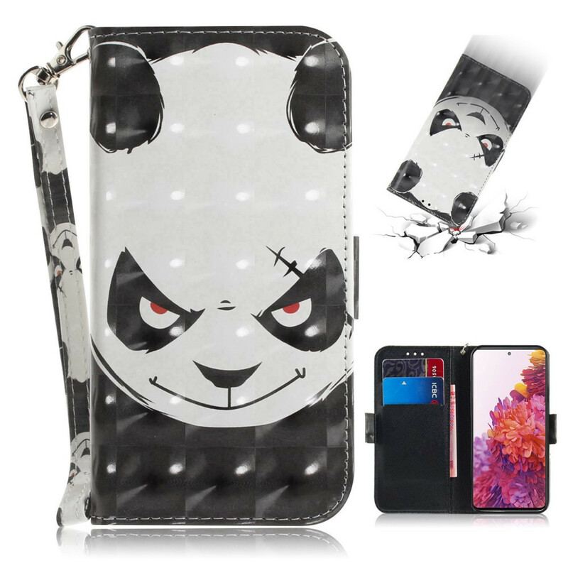 Housse Samsung Galaxy S20 FE Angry Panda à Lanière