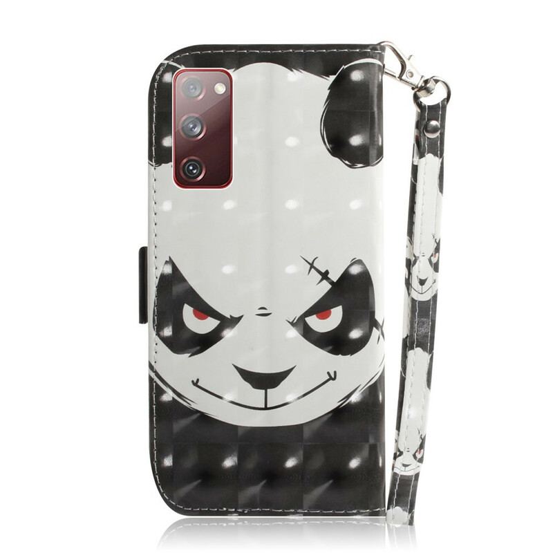 Housse Samsung Galaxy S20 FE Angry Panda à Lanière