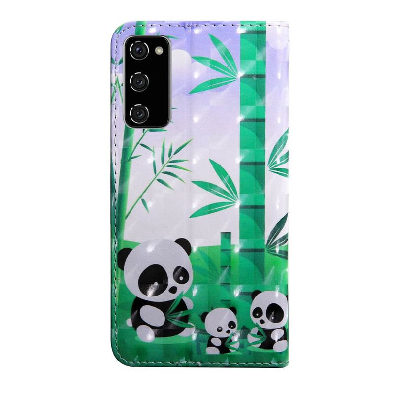 Housse Samsung Galaxy S20 FE Famille Pandas