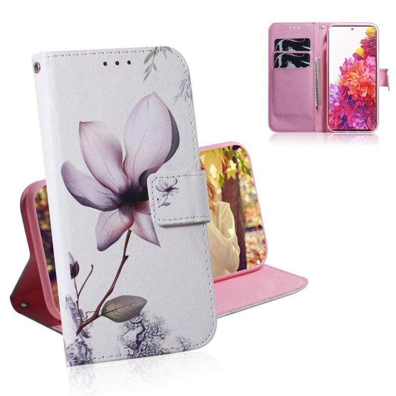 Housse Samsung Galaxy S20 FE Fleur Vieux Rose