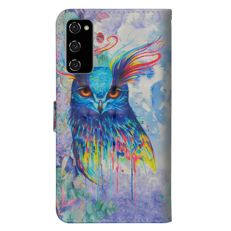 Housse Samsung Galaxy S20 FE Oiseau Aquarelle