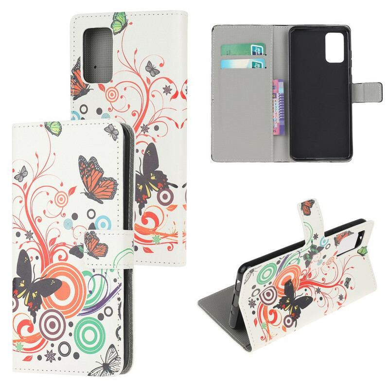 Housse Samsung Galaxy S20 FE Papillons et Fleurs