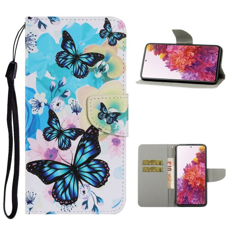 Housse Samsung Galaxy S20 FE Papillons et Fleurs d'Été