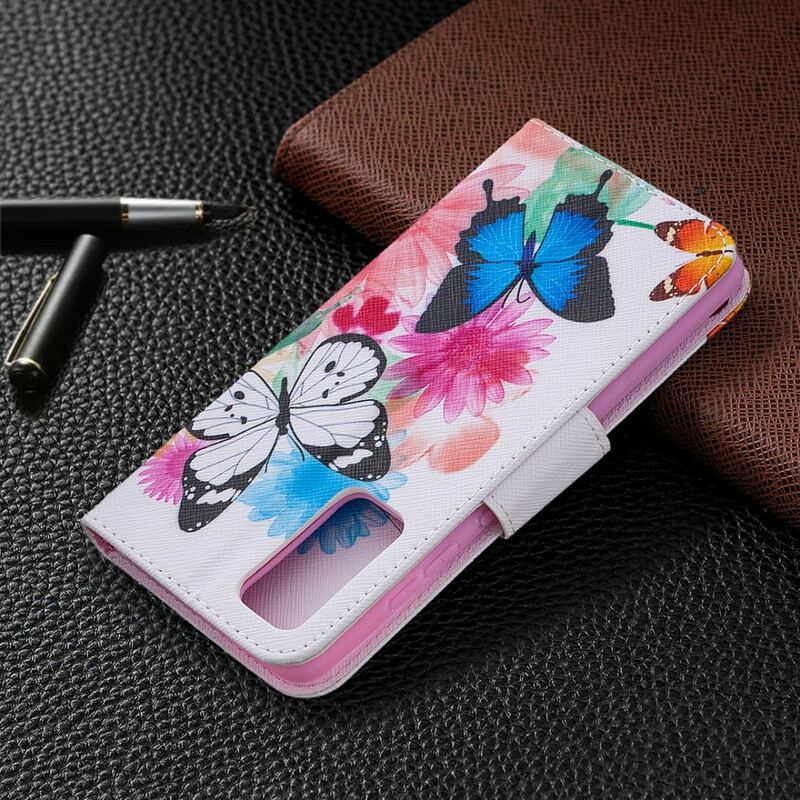 Housse Samsung Galaxy S20 FE Papillons et Fleurs Peints