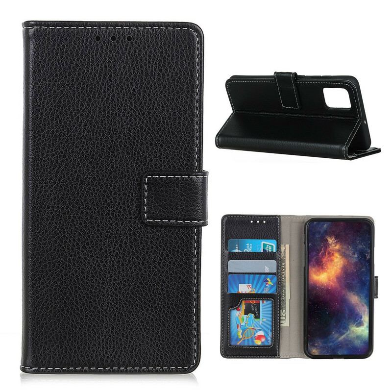 Housse Samsung Galaxy S20 FE Simili Cuir Litchi Coutures