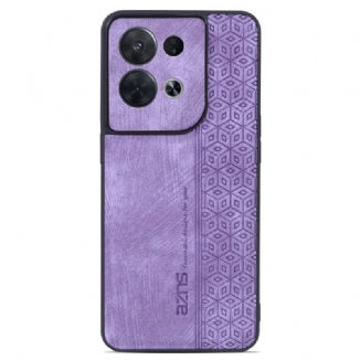 Coque Oppo Reno 8 Pro Effet Cuir AZNS