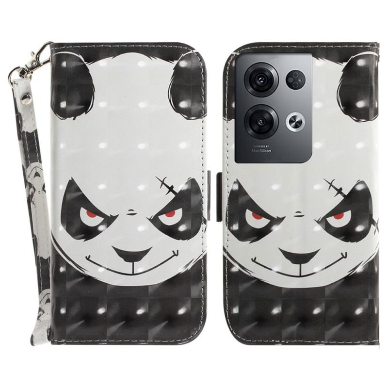 Housse Oppo Reno 8 Pro Angry Panda