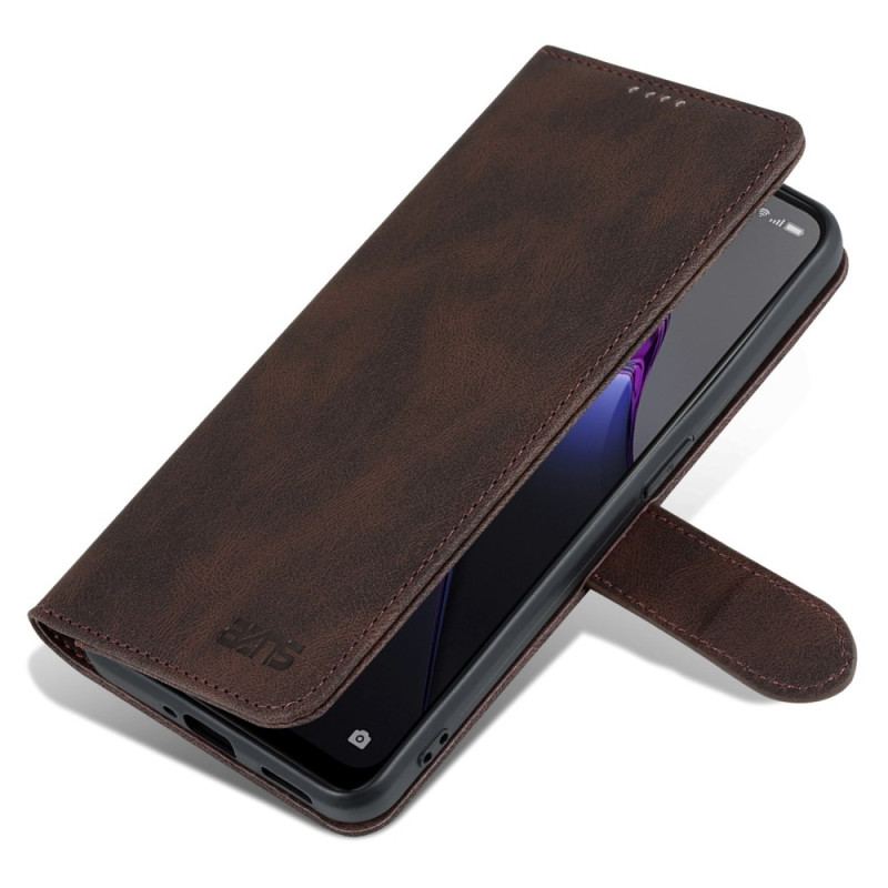 Housse Oppo Reno 8 Pro Effet Cuir Vintage AZNS