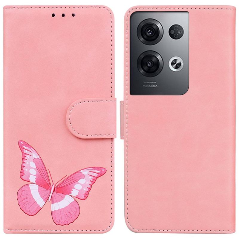 Housse Oppo Reno 8 Pro Papillon