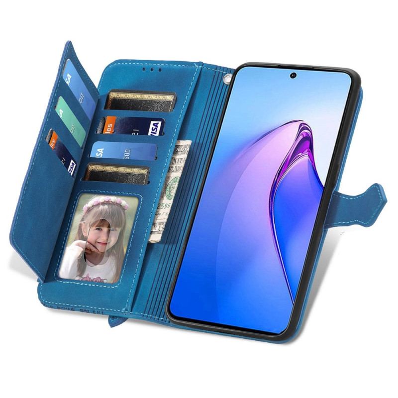 Housse Oppo Reno 8 Pro Porte-Monnaie Dentelle