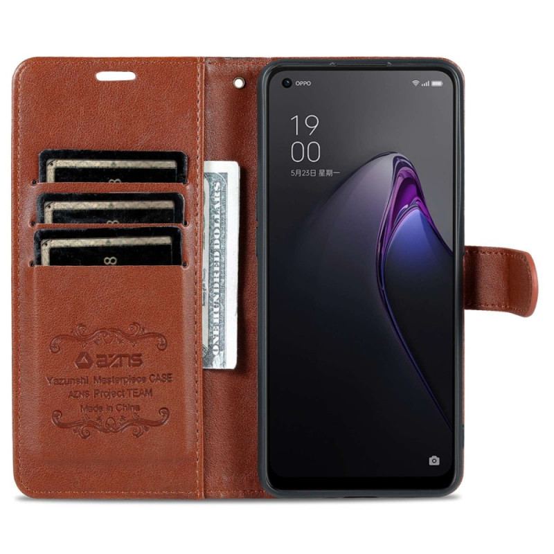 Housse Oppo Reno 8 Pro Simili Cuir AZNS