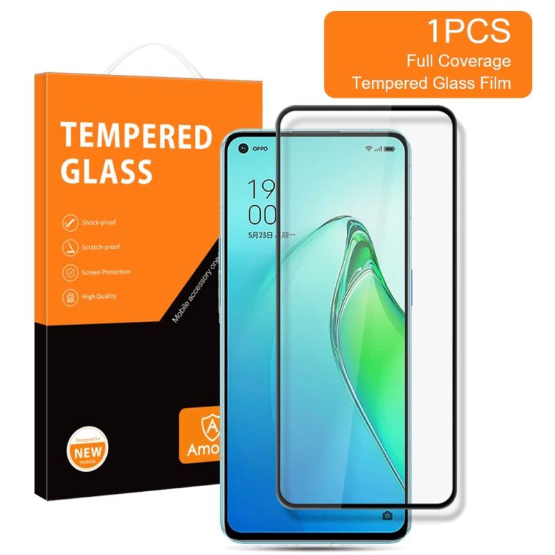 Protection Écran Verre Trempé Contours Noirs Oppo Reno 8 Pro