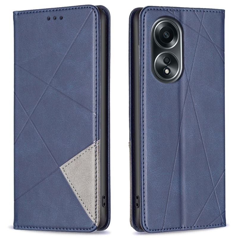 Flip Cover Oppo A58 / A98 5G Motif Géométrique