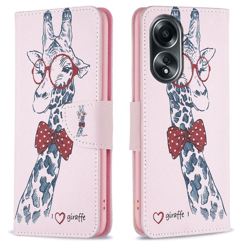 Housse Oppo A58 / A98 5G Girafe Intello