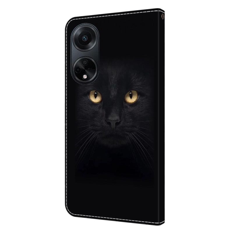 Housse Oppo A98 5G Chat Noir