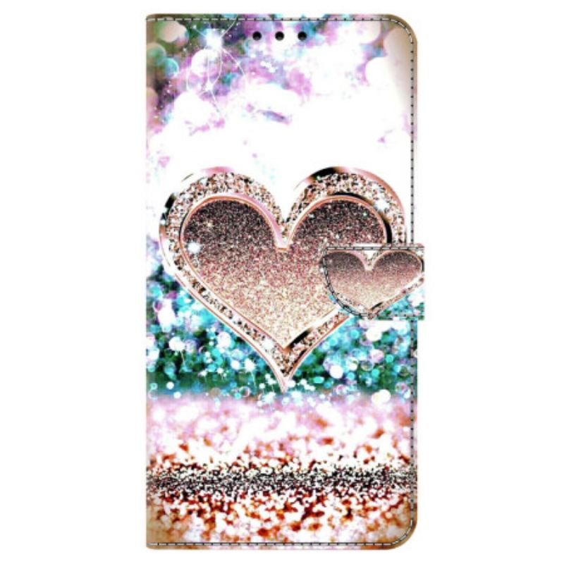 Housse Oppo A98 5G Coeur de Diamant Rose