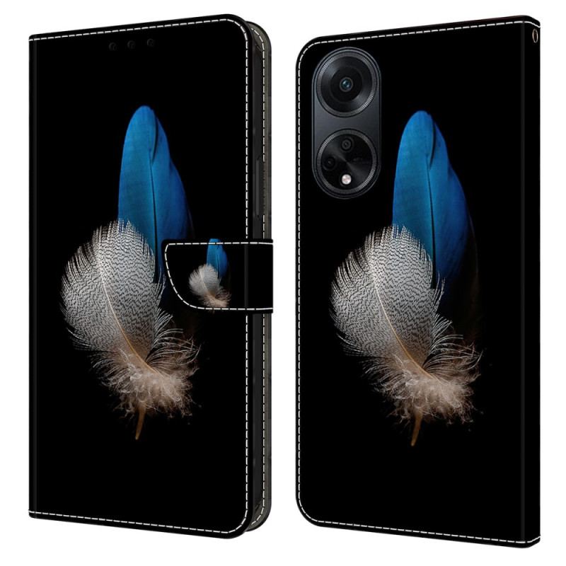 Housse Oppo A98 5G Deux Plumes