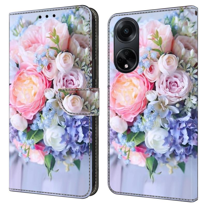 Housse Oppo A98 5G Fleurs Colorées