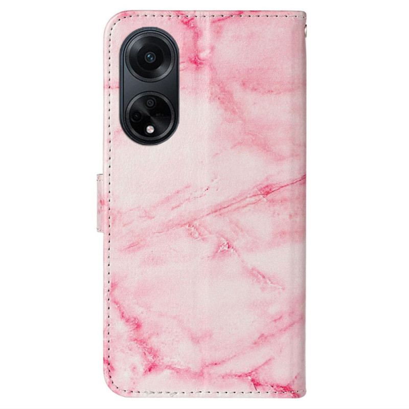 Housse Oppo A98 5G Marbre Rose