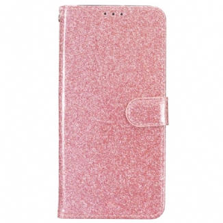 Housse Oppo A98 5G Paillettes à Lanière