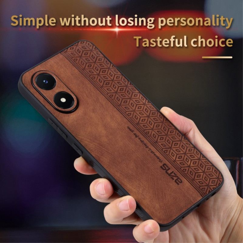 Coque Vivo Y16 Effet Cuir AZNS