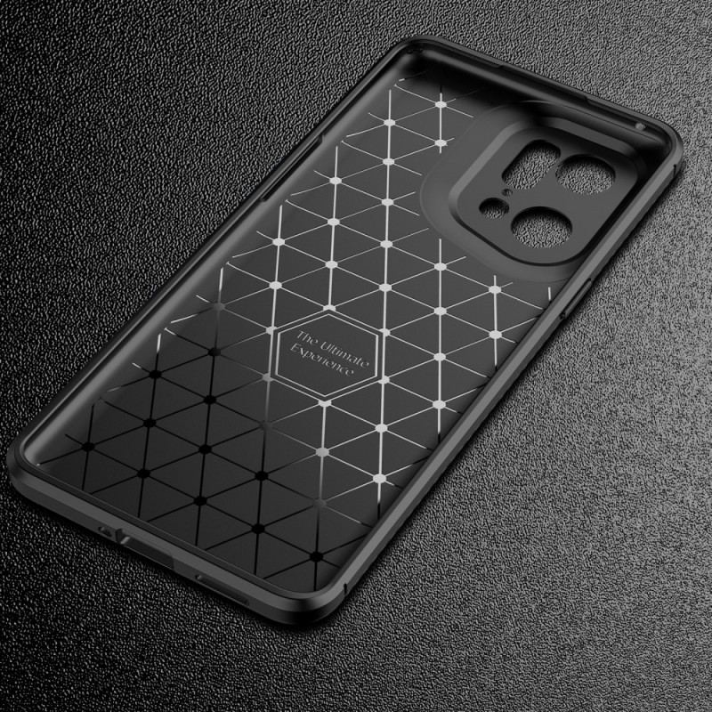 Coque Oppo Find X5 Pro Fibre Carbone Brossée