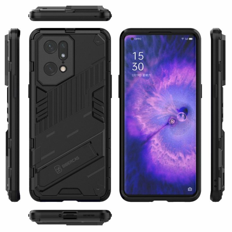 Coque Oppo Find X5 Pro Support Amovible Deux Positions Mains Libres