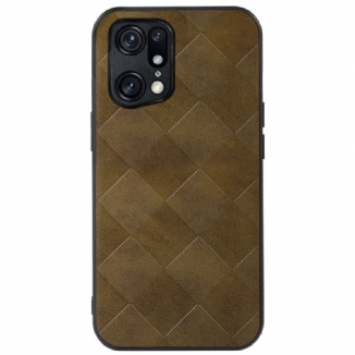 Coque Oppo Find X5 Pro Texture Tissée