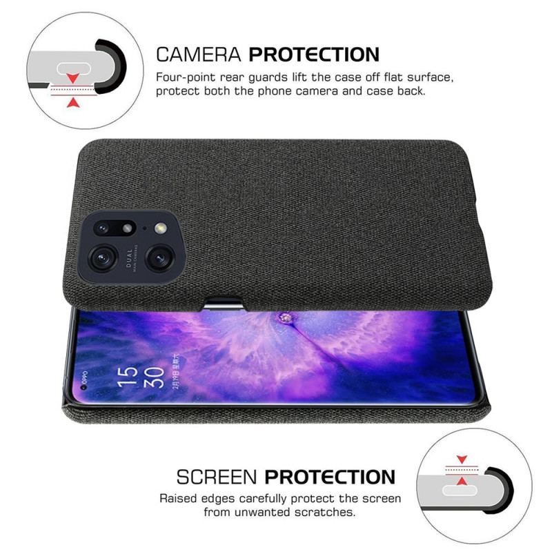 Coque Oppo Find X5 Pro Tissu