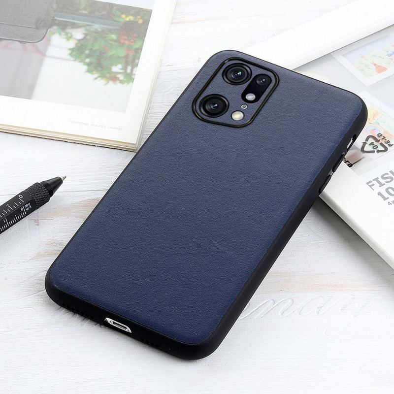 Coque Oppo Find X5 Pro Véritable Cuir