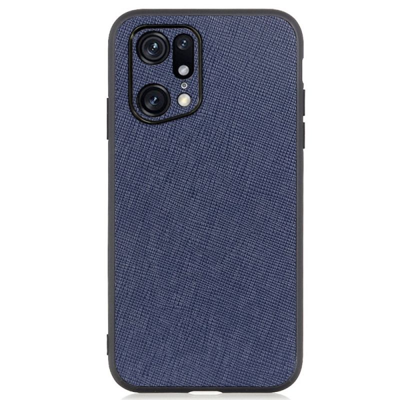 Coque Oppo Find X5 Pro Véritable Cuir Texturé