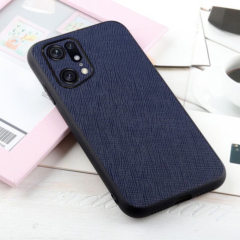 Coque Oppo Find X5 Pro Véritable Cuir Texturé