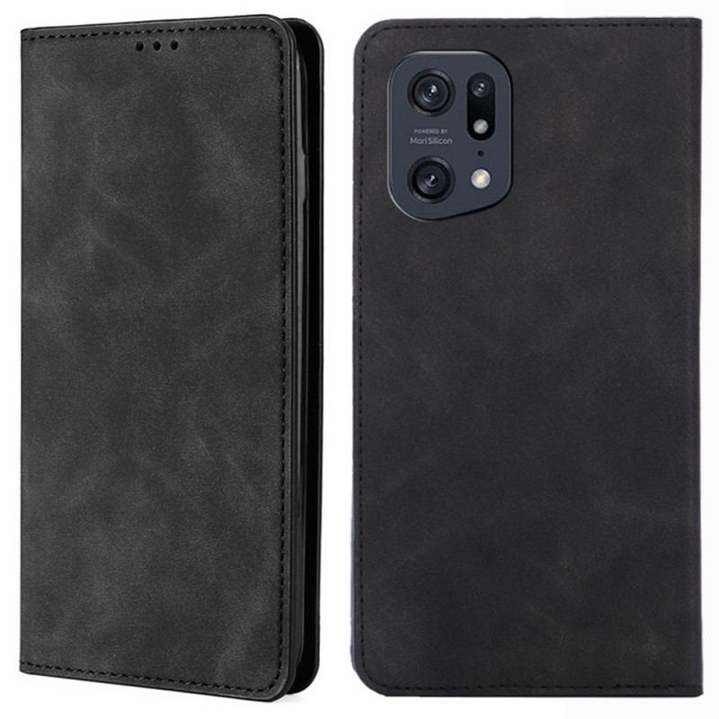 Flip Cover Oppo Find X5 Pro Skin-Touch