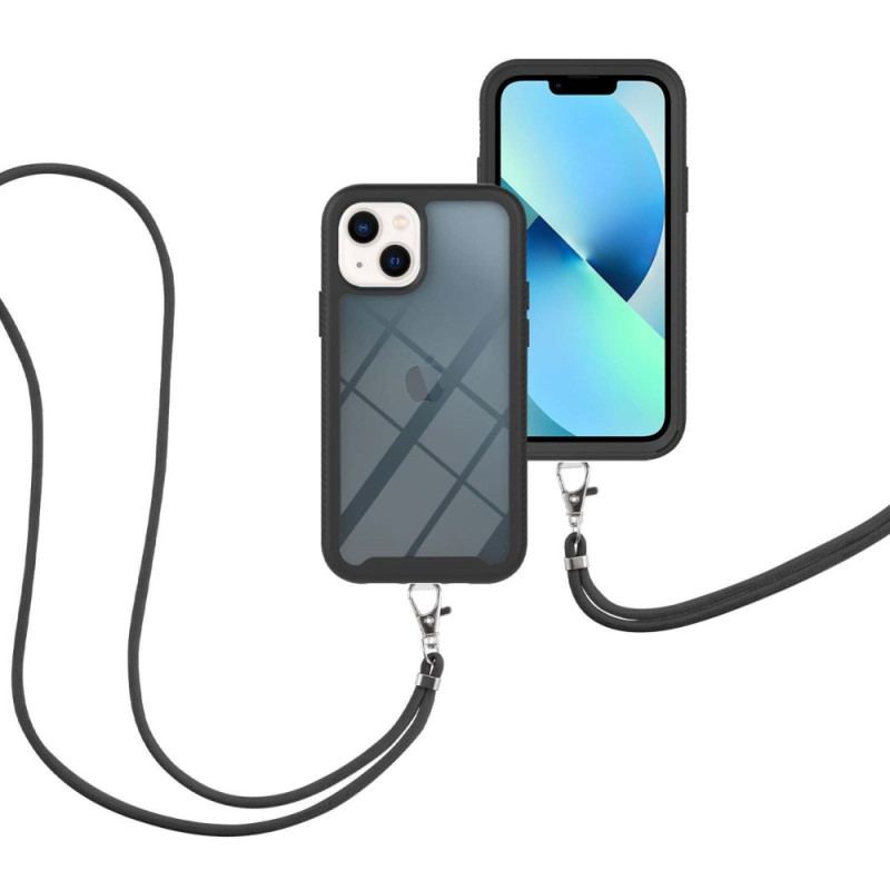 Coque iPhone 15 à Cordon Transparente