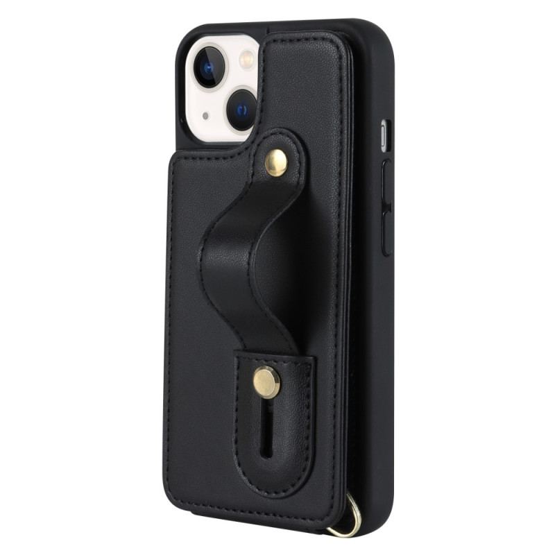 Coque iPhone 15 Porte-Cartes, Support, Sangle et Bandoulière