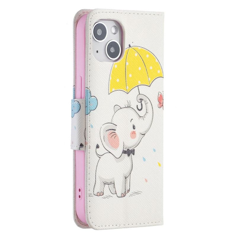 Housse iPhone 15 Bébé Éléphant