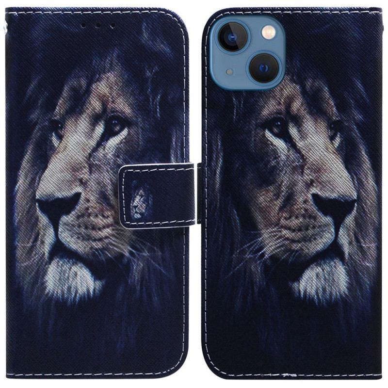 Housse iPhone 15 Dreaming Lion