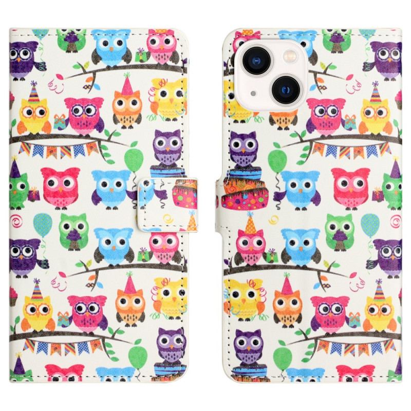 Housse iPhone 15 Gang de Hiboux