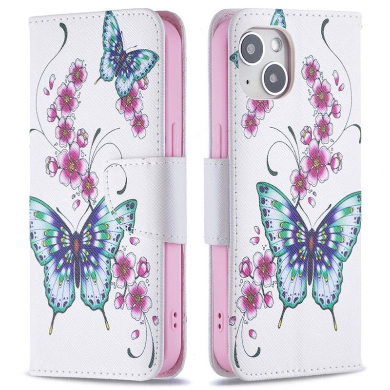 Housse iPhone 15 Papillons en Vol