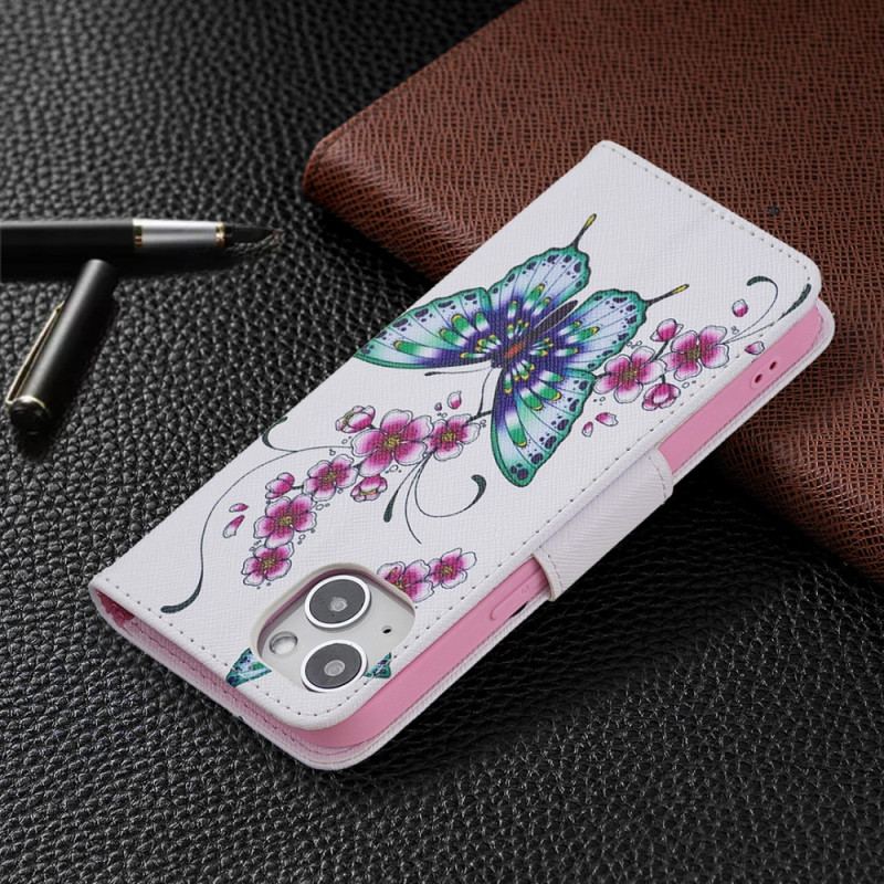 Housse iPhone 15 Papillons en Vol