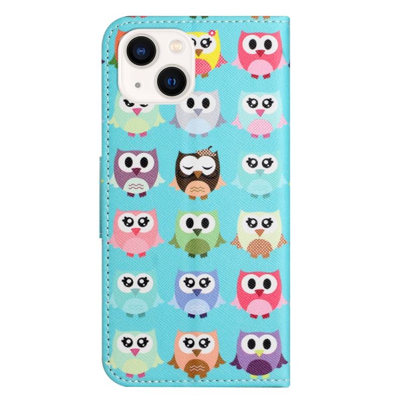 Housse iPhone 15 Tribu de Hiboux