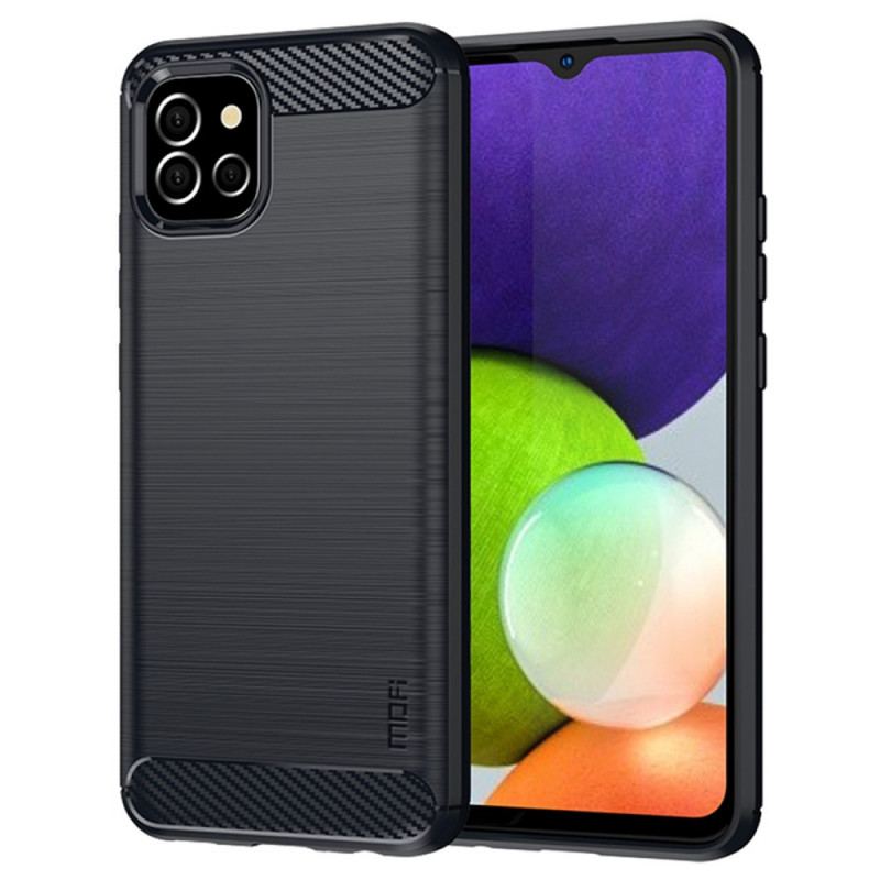 Coque Samsung Galaxy A03 Fibre Carbone Brossée Mofi