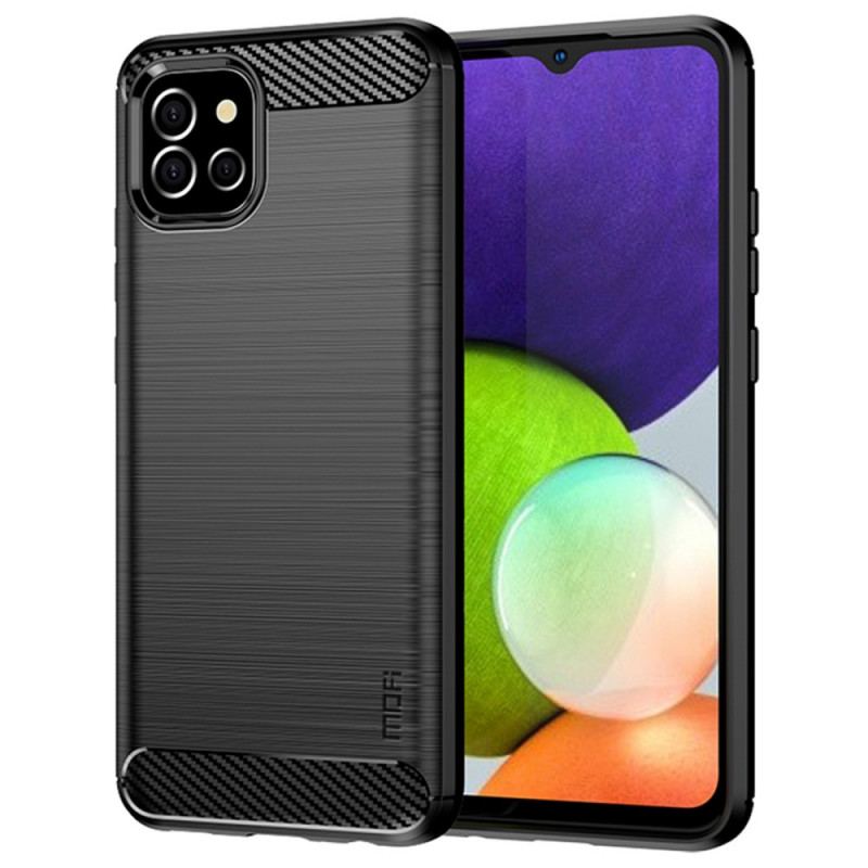 Coque Samsung Galaxy A03 Fibre Carbone Brossée Mofi