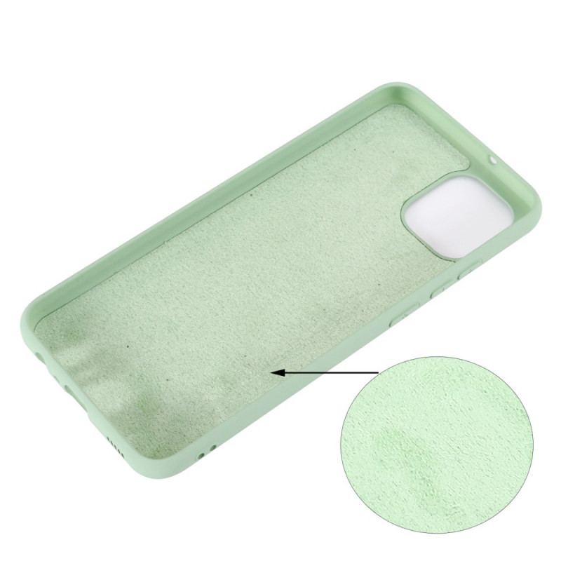 Coque Samsung Galaxy A03 Silicone Liquide Avec Lanière